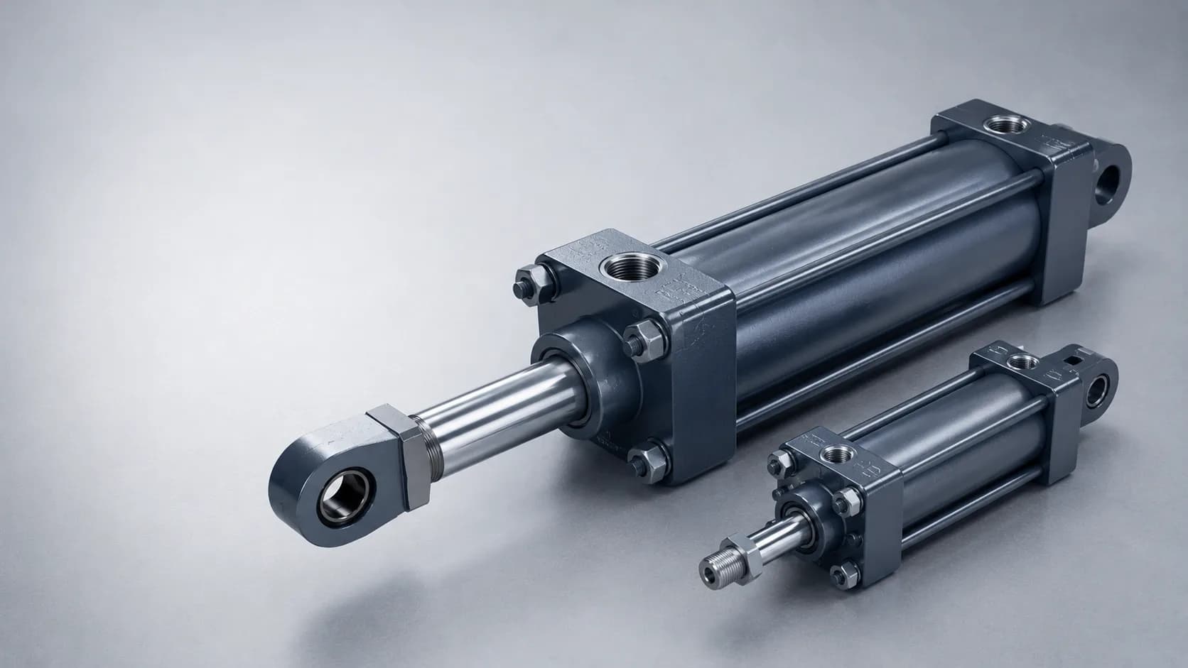 Double-acting hydraulic cylinder